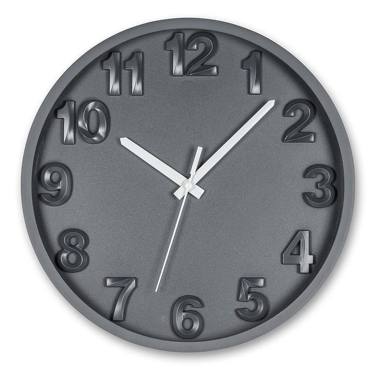 Bold Number Wall Clock - Charcoal