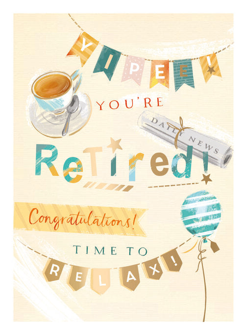 Time to Relax Retirement Greeting Card