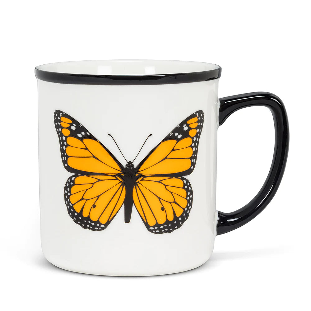 Butterfly Rimmed Mug