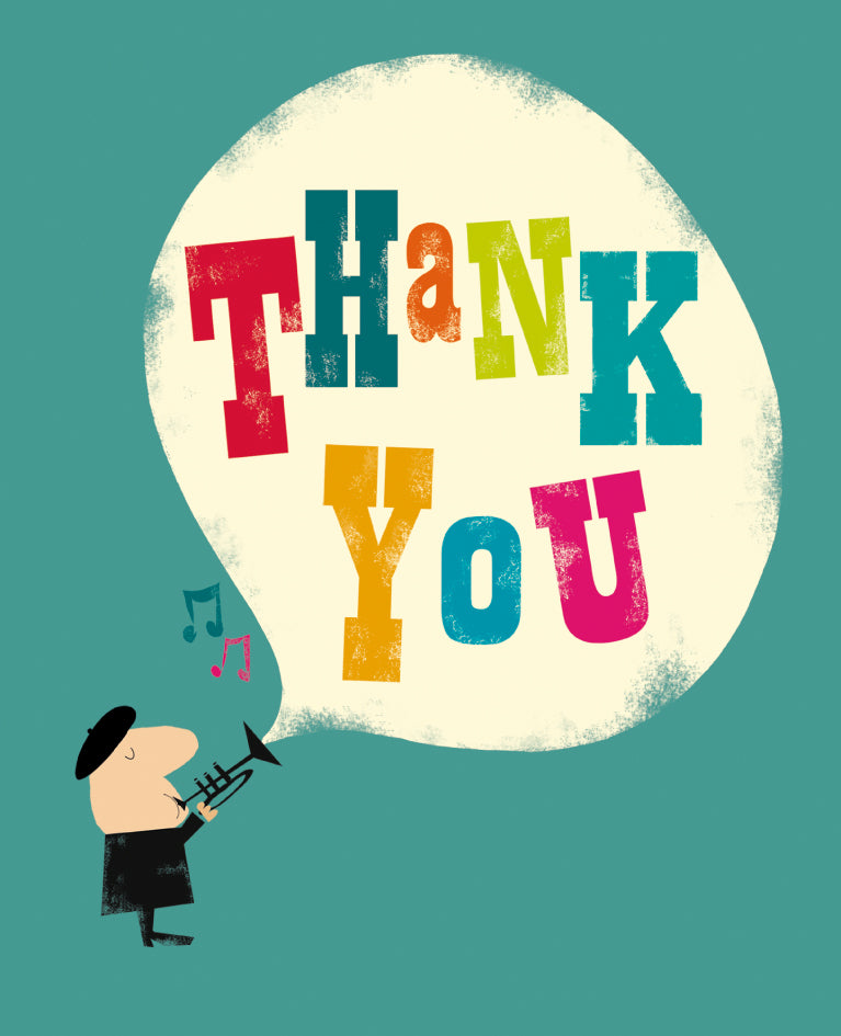 Thank You Musician Greeting Card