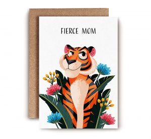 Fierce Mom Greeting Card