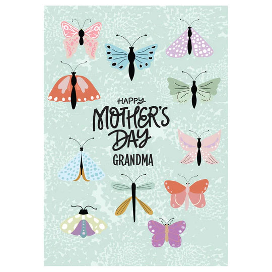 Butterflies Grandma Greeting Card