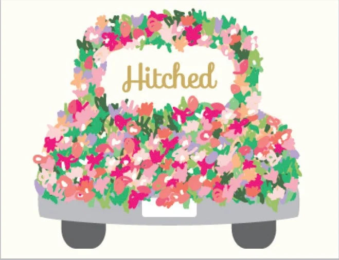 Hitched Wedding Greeting Card