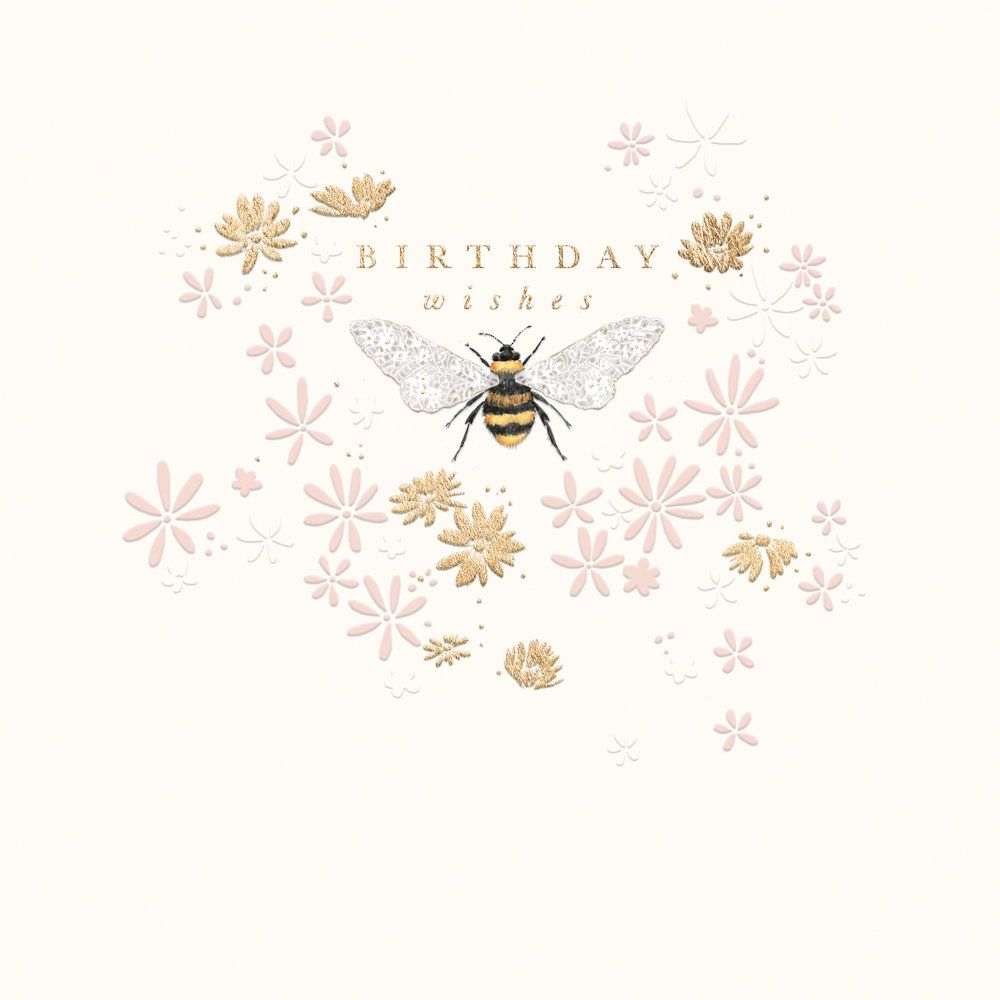 Birthday Wishes Bee Greeting Card