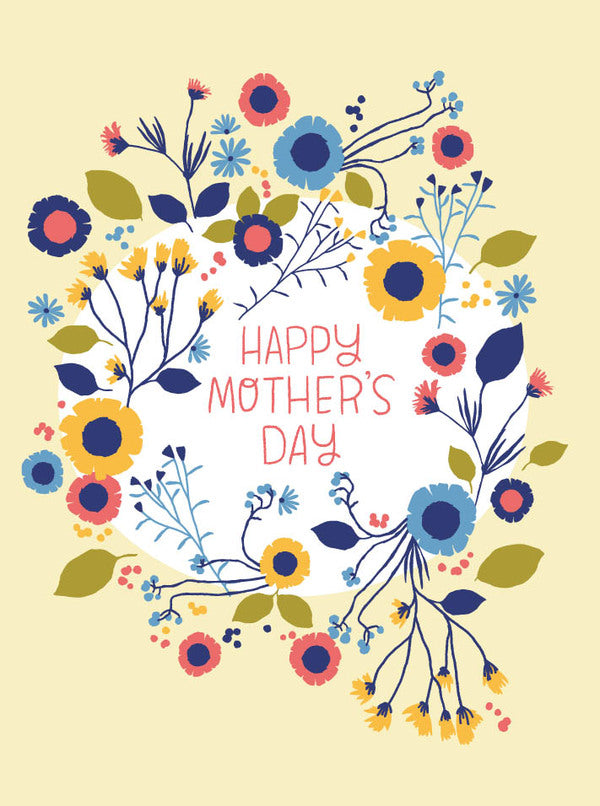 Delicate Flowers Mother's Day Greeting Card