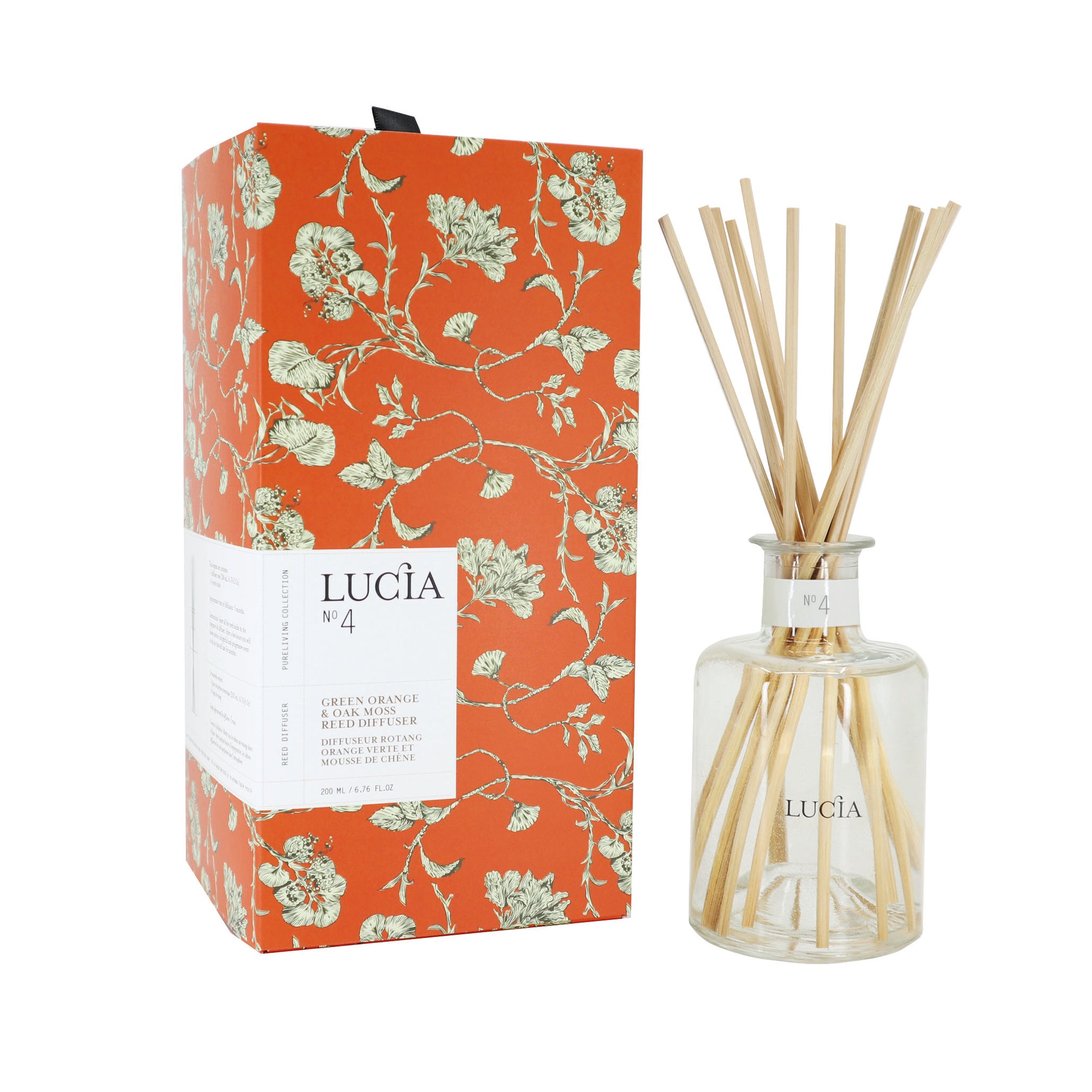 Lucia - No.4 Green Orange & Oak Moss Reed Diffuser