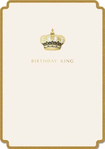Birthday King Greeting Card