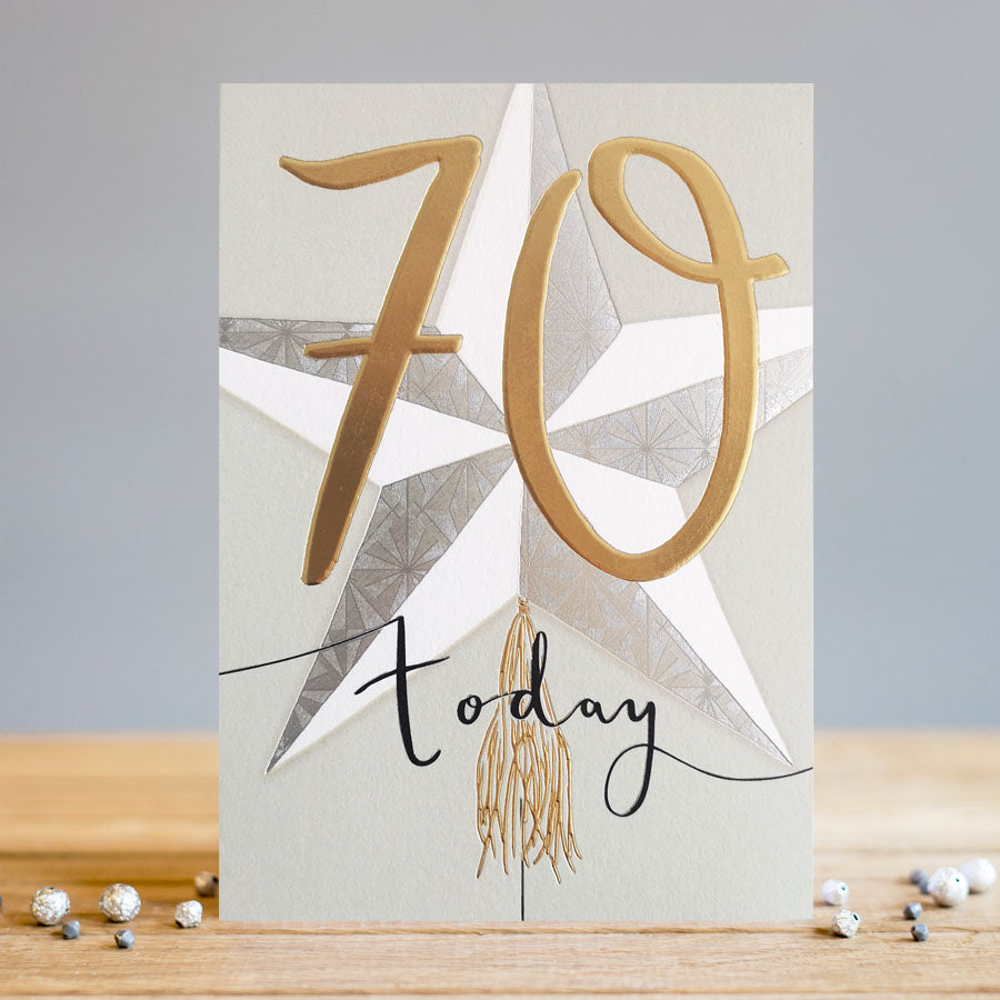 70 Today Birthday Greeting Card