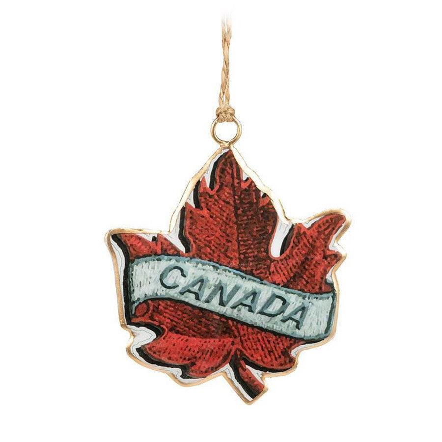 CANADAMAPLE LEAF W/CANADA ORNAMENT