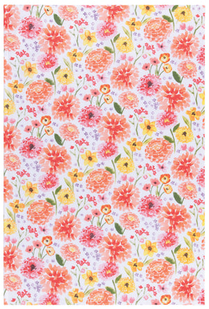 Cottage Floral Bakers Floursack Dishtowels (Set of 3)