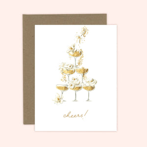 Champagne Cheers Card: Kraft