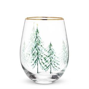 Winter Trees Stemless Glass