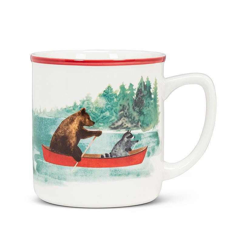 Animals in Canoe Mug