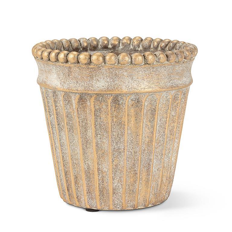 Metallic Ball Taper Planter - Medium