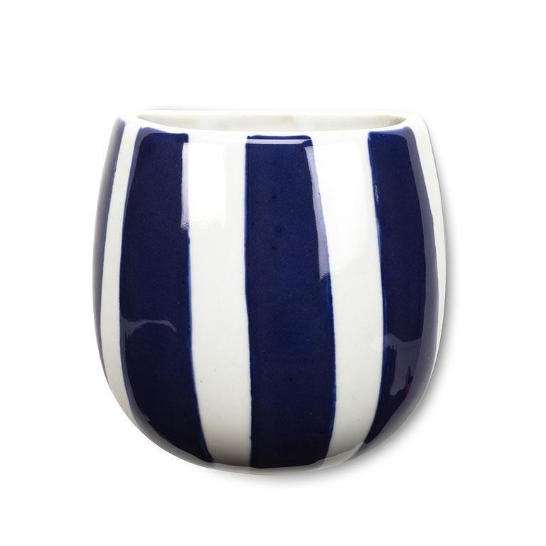 Striped Wall Bud Vase