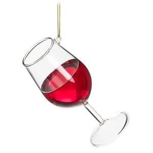 GLASS OF RED WINE ORNAMENT