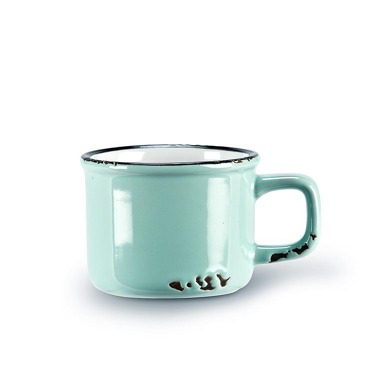 Enamel Look Espresso Mug - Mint