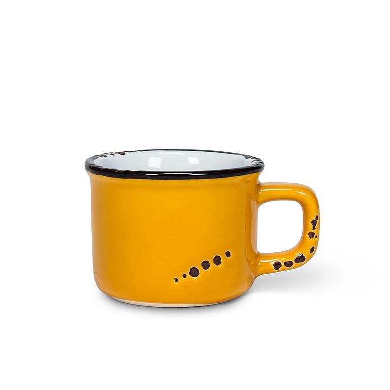 Enamel Look Espresso Mug - Ochre