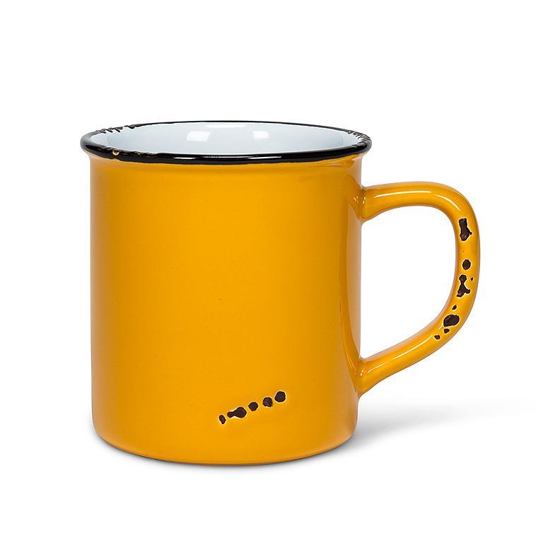 Enamel Look Mug - Ochre