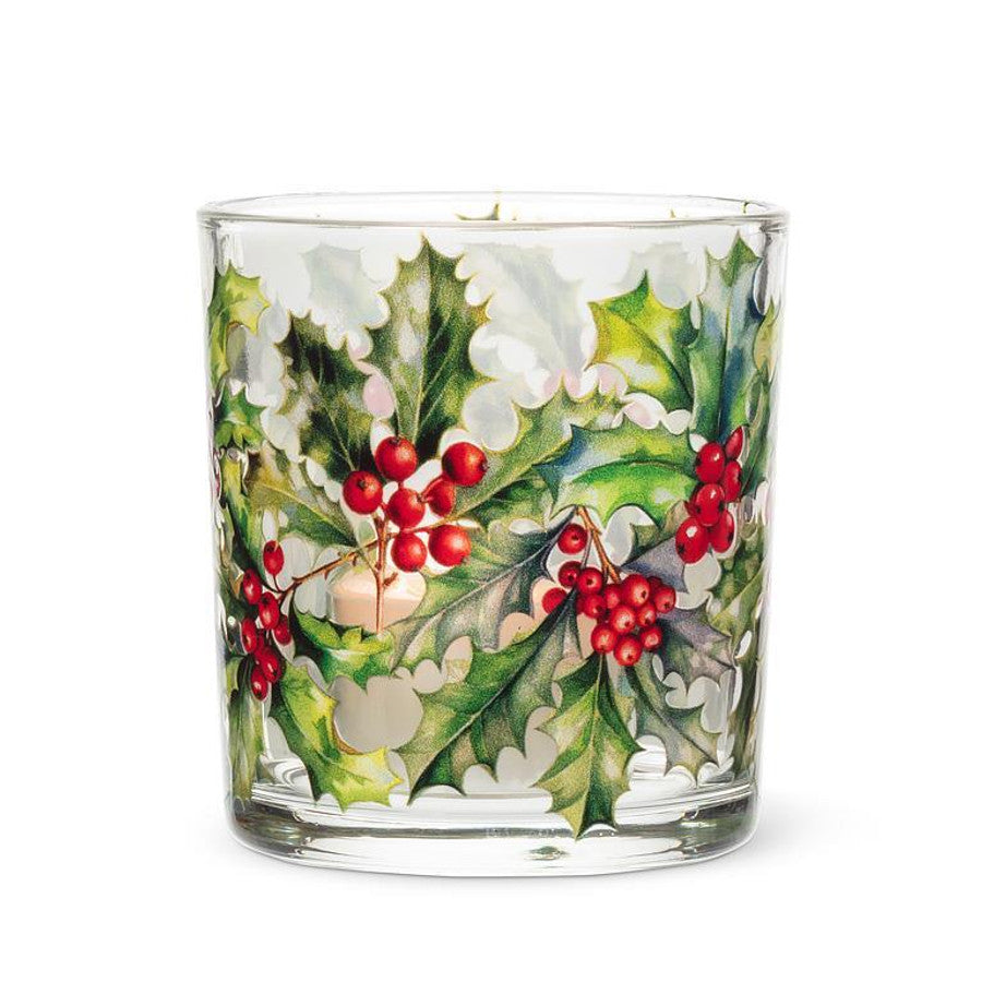 HOLLY & BERRIES VOTIVE