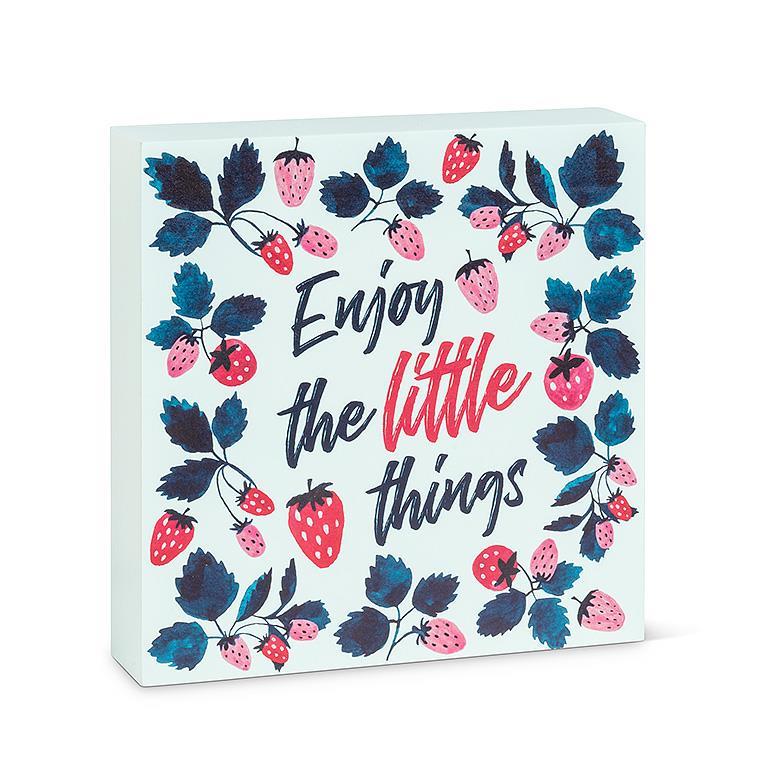 Strawberries Enjoy Square Block