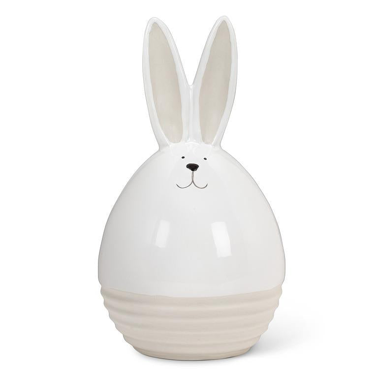Small Ribbed Matte and Shiny Rabbit Decoration