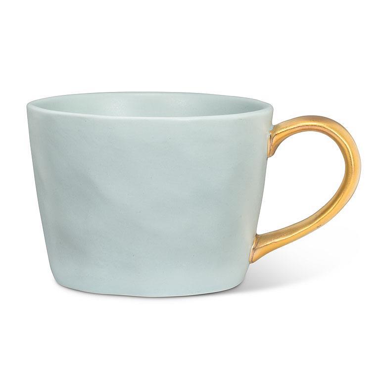 Matte Cup with Gold Handle - Mint