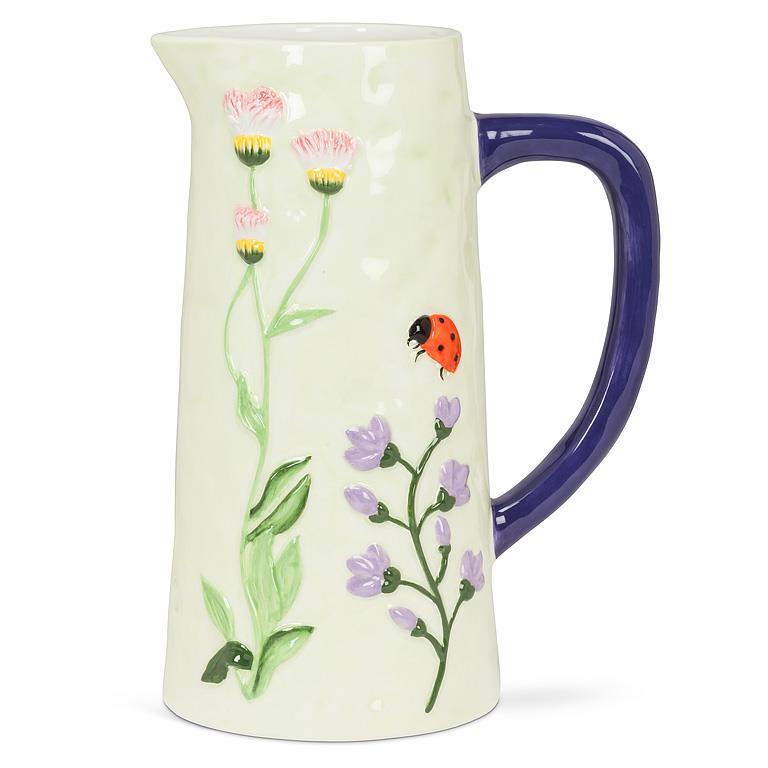 Large Floral Jug