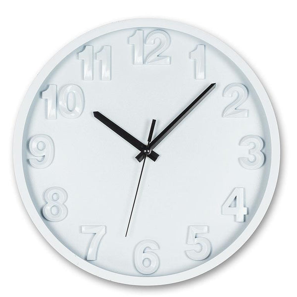 Bold Number Wall Clock - White - Pulp & Paperie