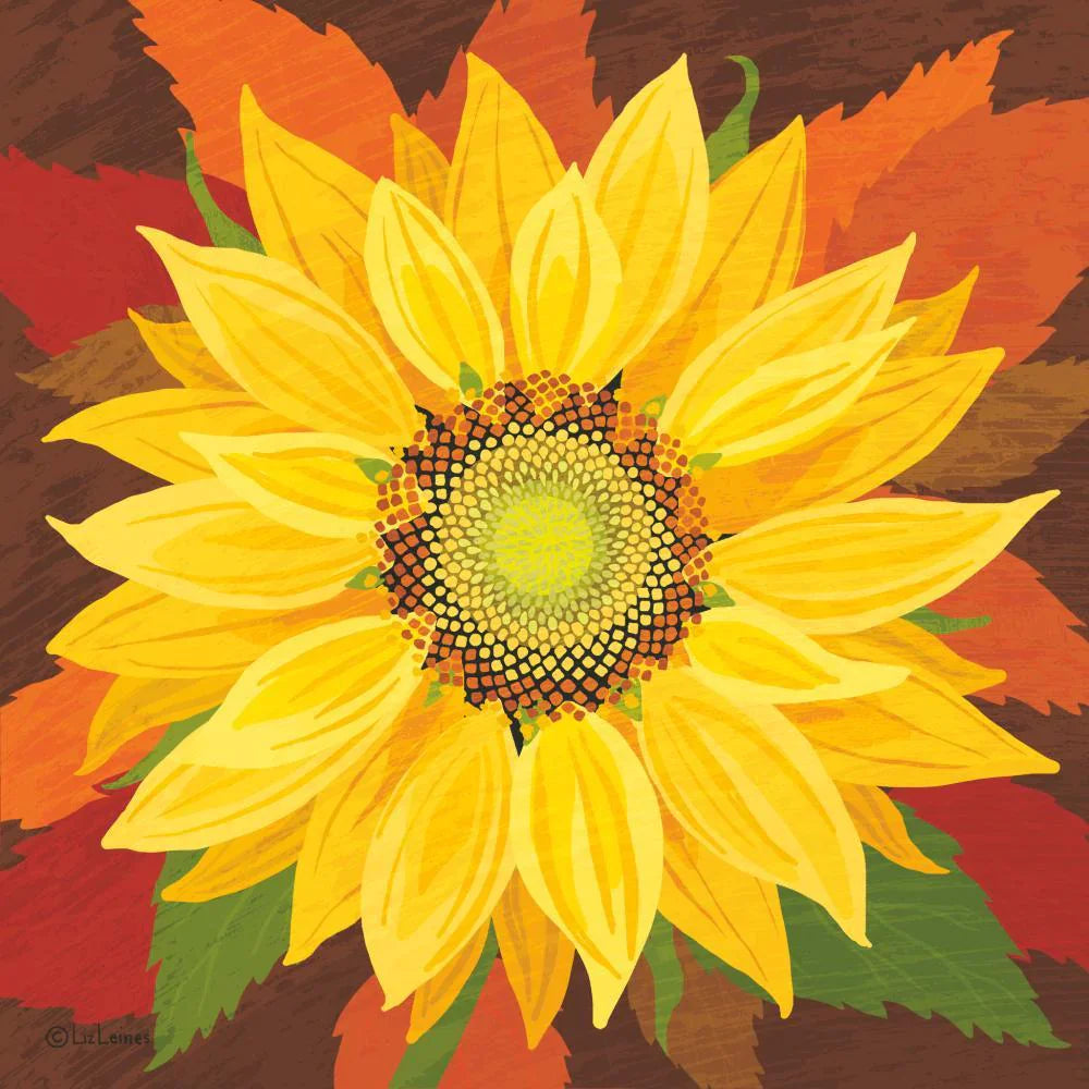 October Sunflower Hostess Napkins