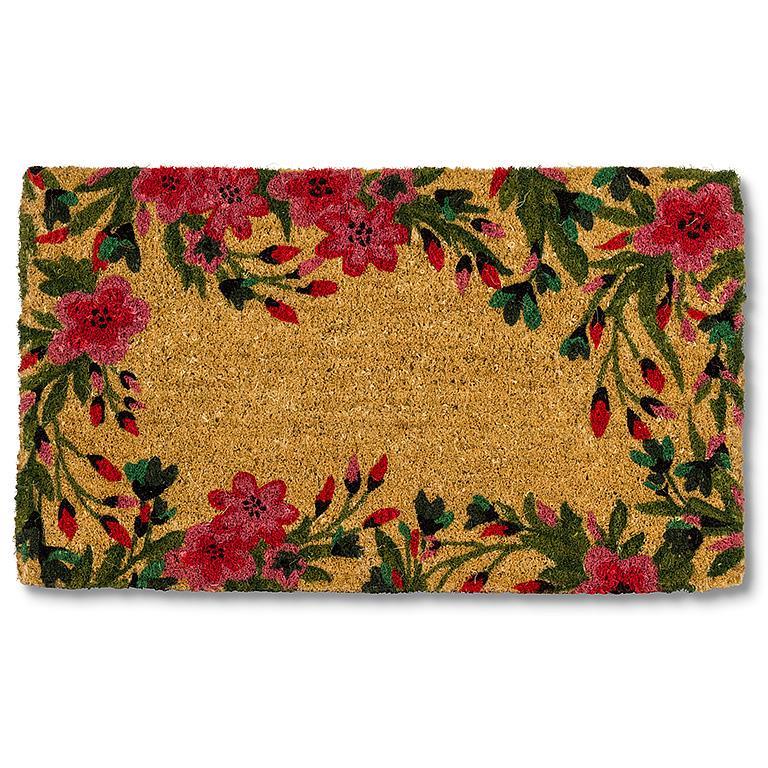 Floral Border Doormat