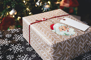 Retro Santa Head Ornament