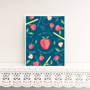 Teacher Appreciation Card: Kraft