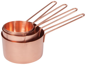 Rose Gold Stainless Steel Measuring Cups (Set of 4)