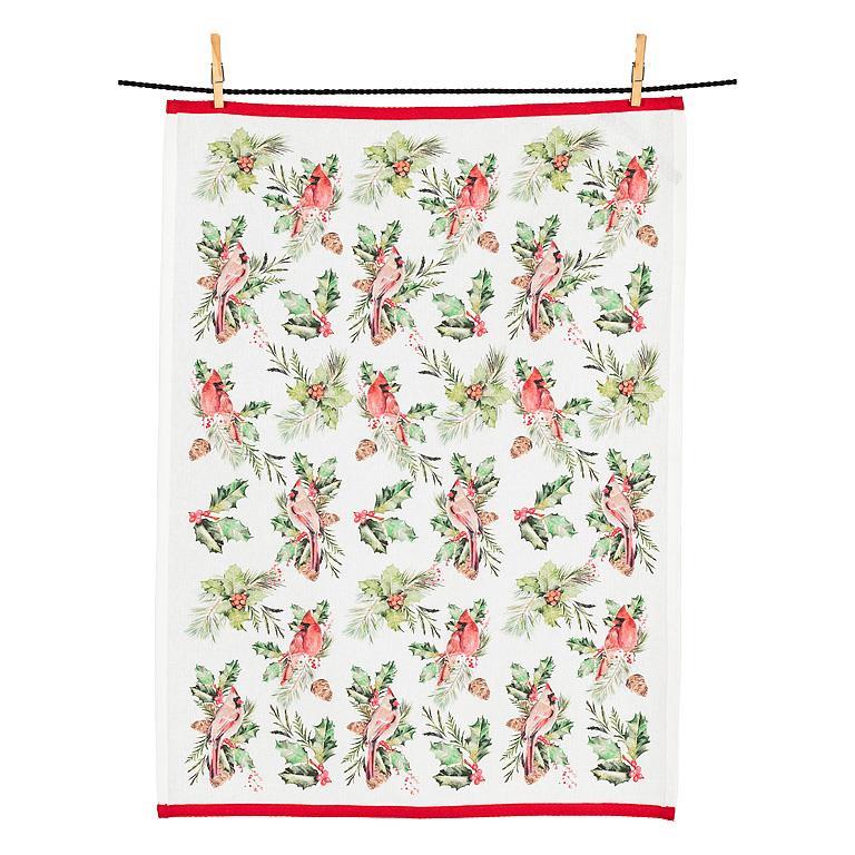 Cardinal & Holly Kitchen Towel