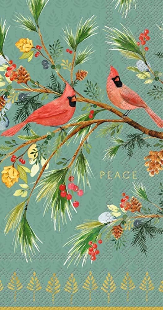 Cardinal Peace Hostess Napkins