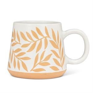 Oversize Mug with Leaves