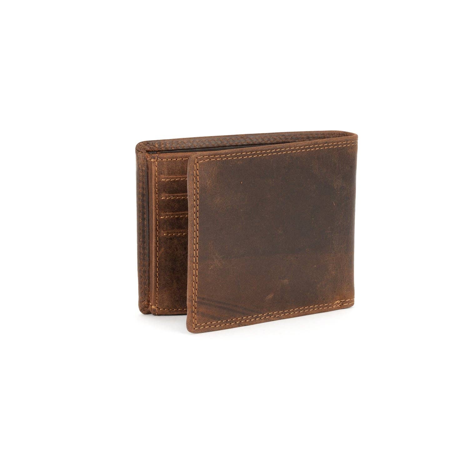 Hart Leather Men's RFID Wallet: Brown