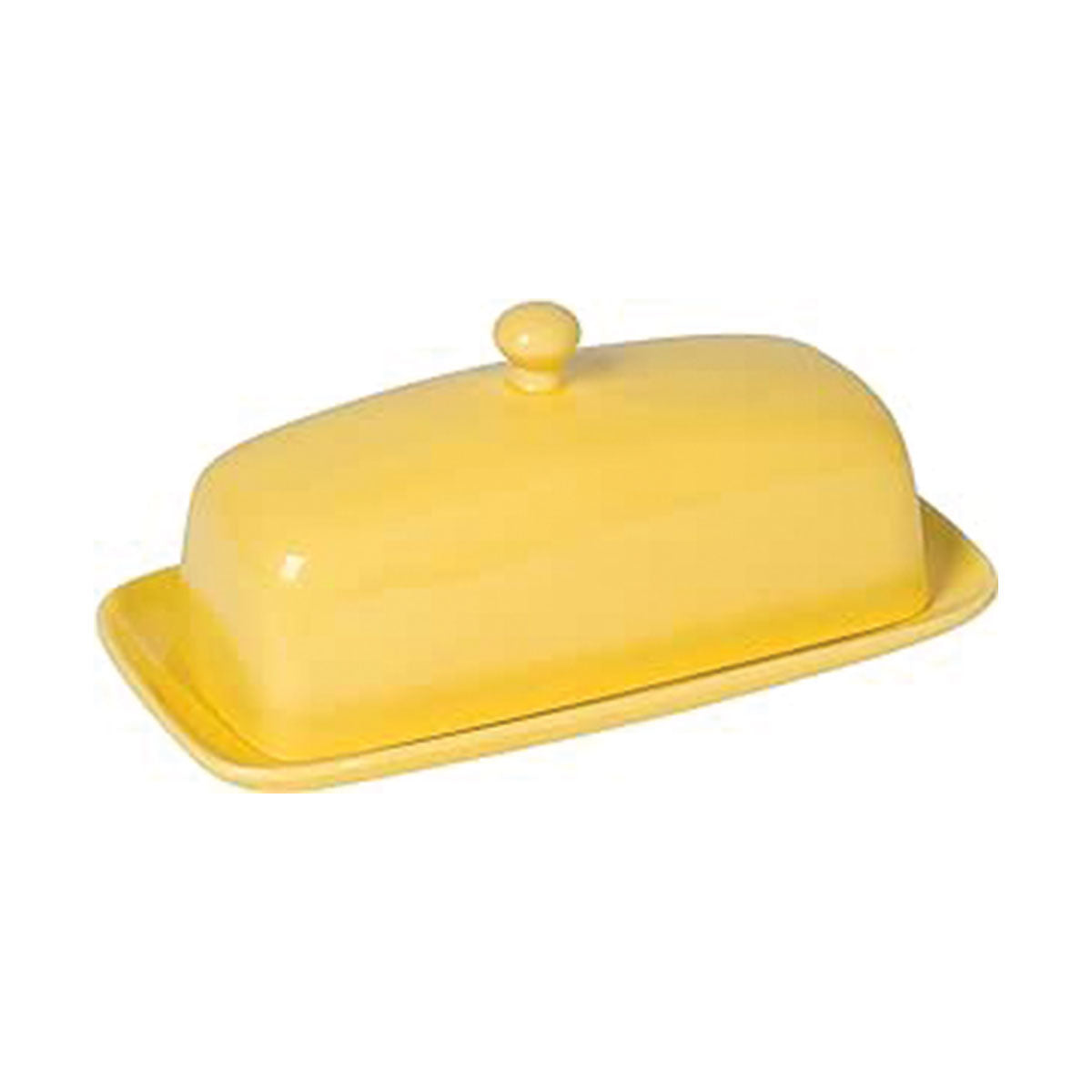 Rectangular Yellow Butter Dish