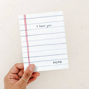 Love Notes Card | Love Card: Kraft