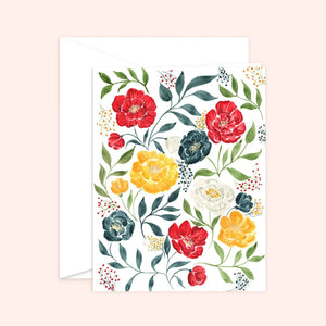 Color Pop Florals Card | Everyday Card: Kraft