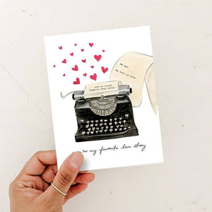 You're My Favorite Love Story -Anniversary Love card: Kraft