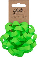 BOW CONFETTI NEON GREEN