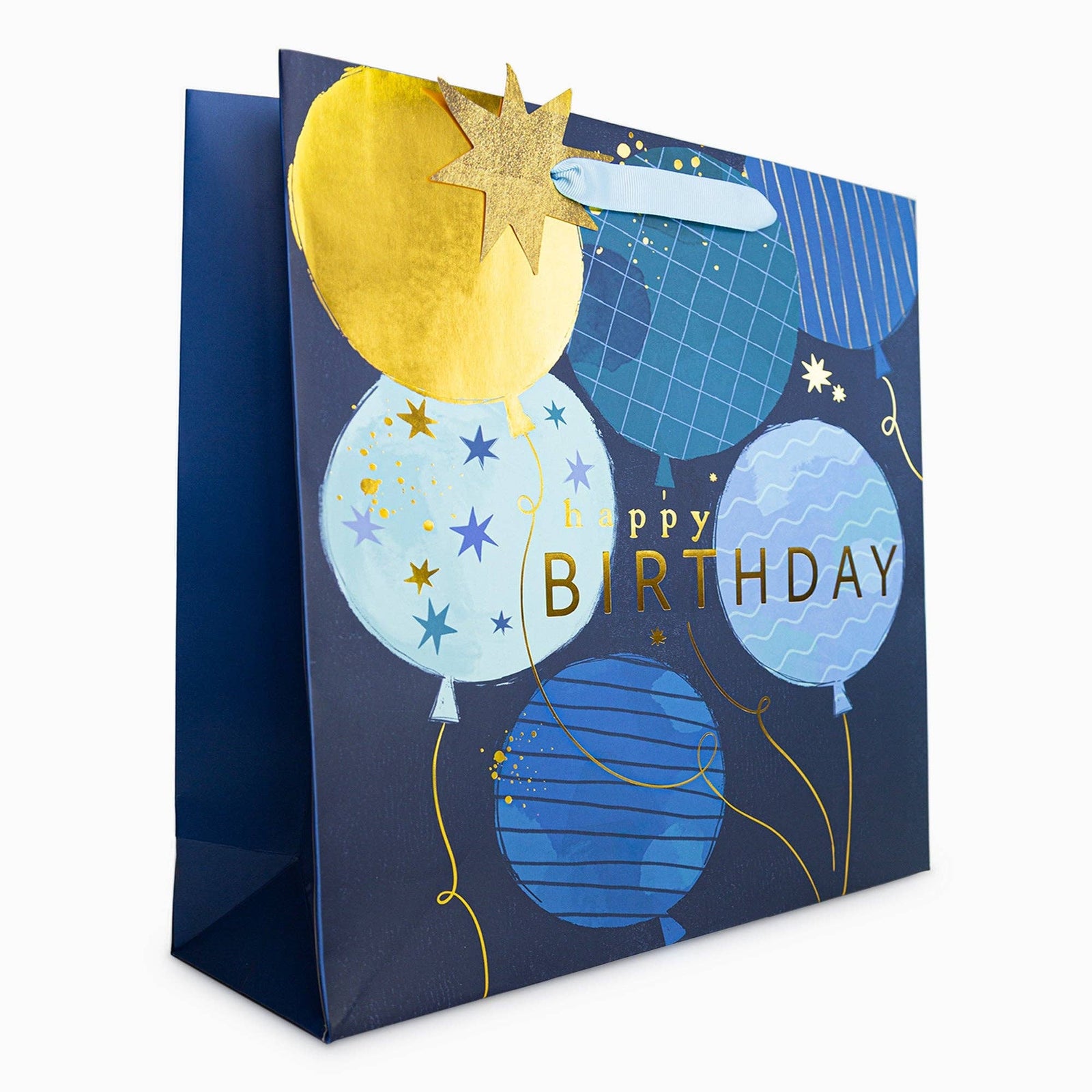 Blue Balloon Birthday Large Gift Bag