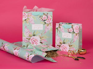 BAG SMALL SD PEONIES/FOXGLOVE