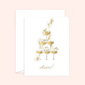 Champagne Cheers Card: Kraft