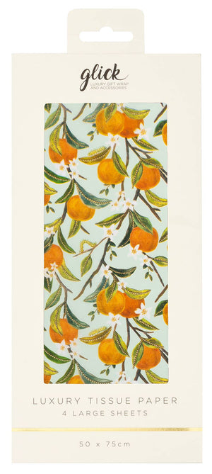 Orange Orchard Tissue Paper (4 Sheets)