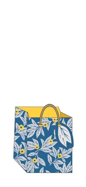 Leaves and Flowers Gift Bag