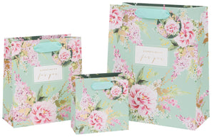 BAG SMALL SD PEONIES/FOXGLOVE