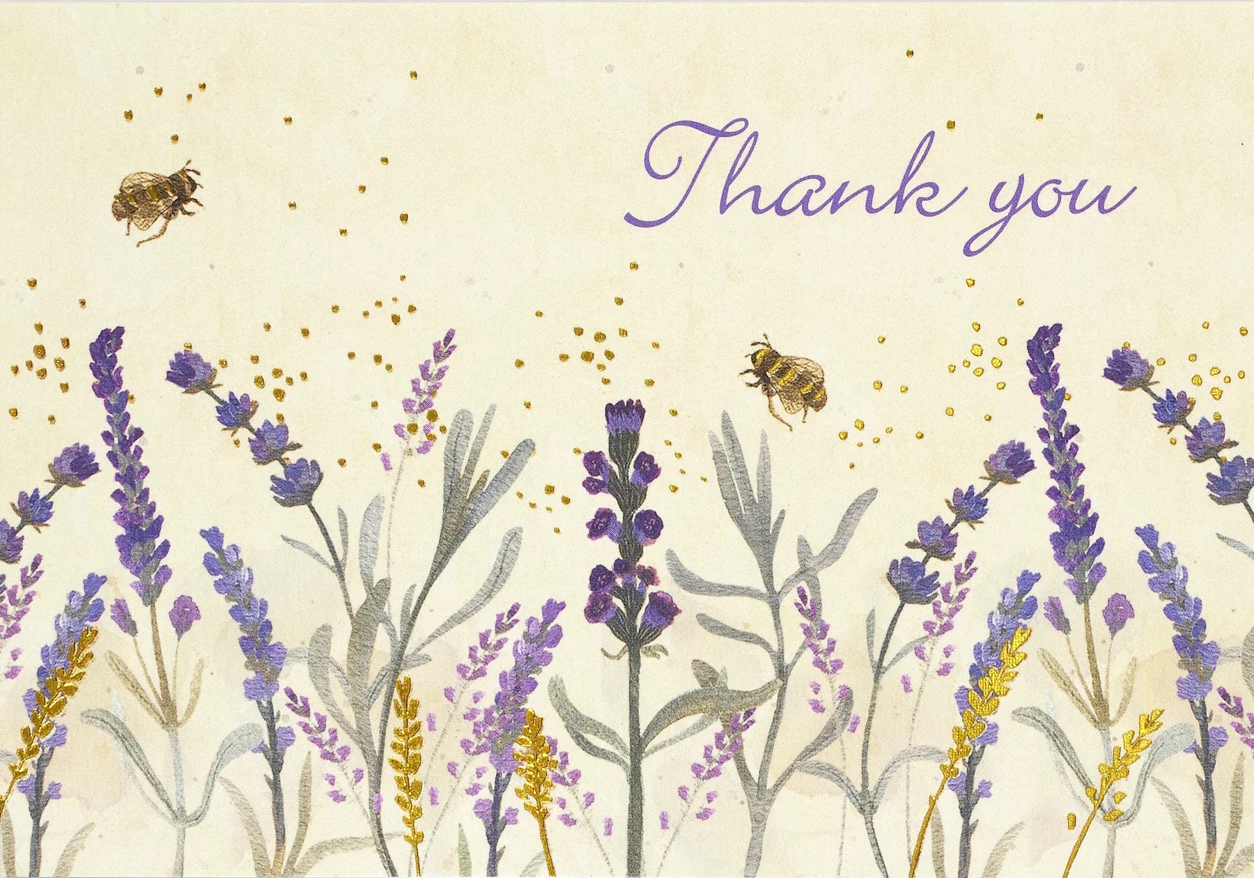 Lavender and Honey Thank You Cards
